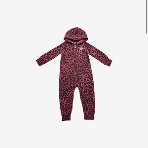Nike sweat suit jumper cheetah print 24mo